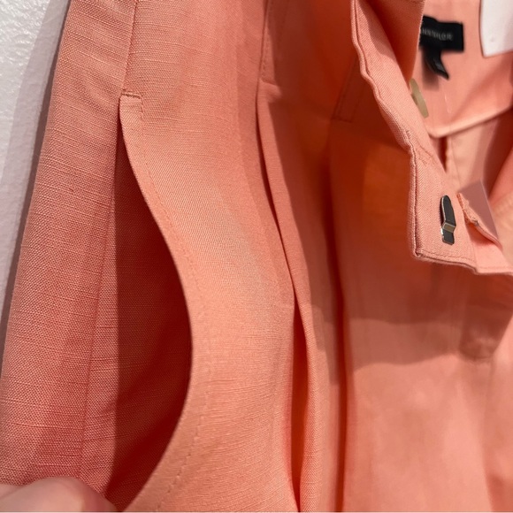 Ann Taylor NWT The Petite Paperbag Short in Shrimp, High Rise, Pleated, Size 6 - Picture 7 of 10